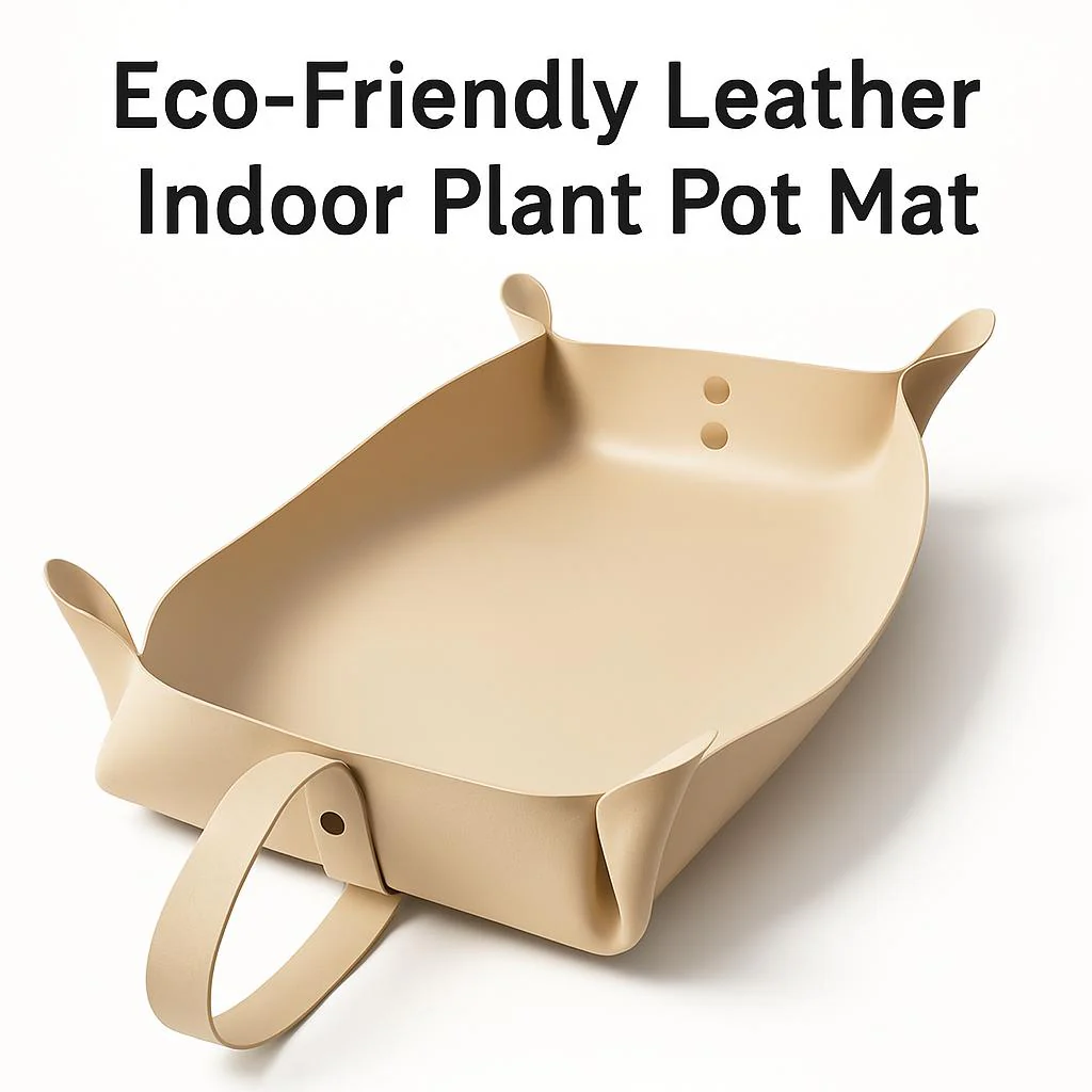 Eco-Friendly Leather Indoor Plant Pot Mat - Image 10
