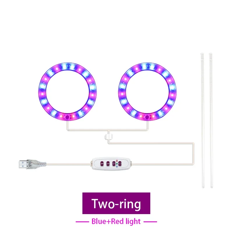 Led Angel Ring Grow Plant Light DC 5V USB Plug Phytolamp for Plants Full Spectrum Lamp For Indoor Seedlings Home Flower Succulet - Image 14