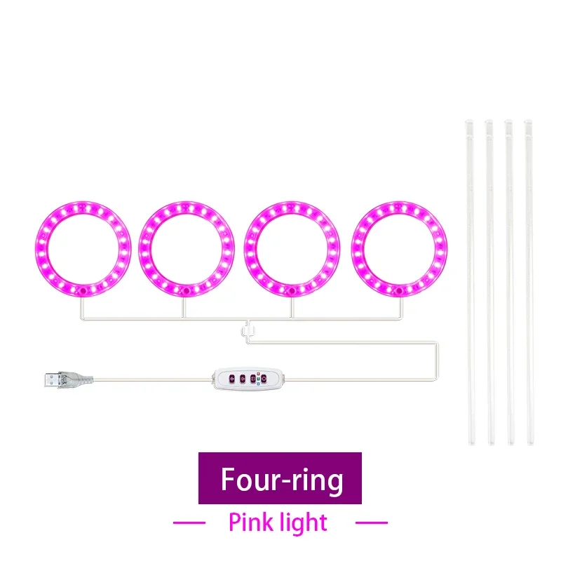 Led Angel Ring Grow Plant Light DC 5V USB Plug Phytolamp for Plants Full Spectrum Lamp For Indoor Seedlings Home Flower Succulet - Image 18