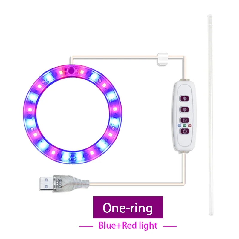 Led Angel Ring Grow Plant Light DC 5V USB Plug Phytolamp for Plants Full Spectrum Lamp For Indoor Seedlings Home Flower Succulet - Image 19