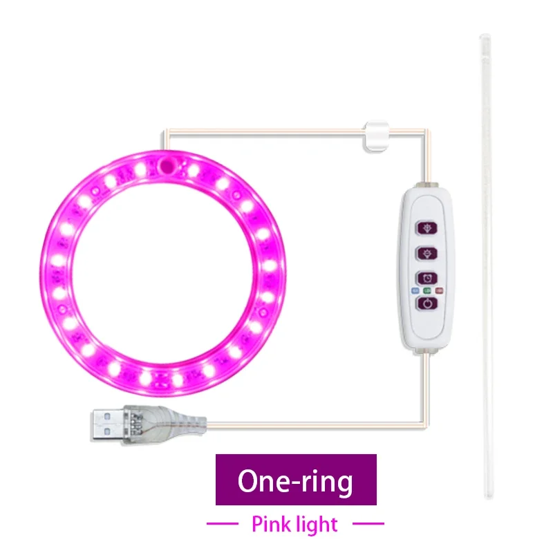 Led Angel Ring Grow Plant Light DC 5V USB Plug Phytolamp for Plants Full Spectrum Lamp For Indoor Seedlings Home Flower Succulet - Image 20