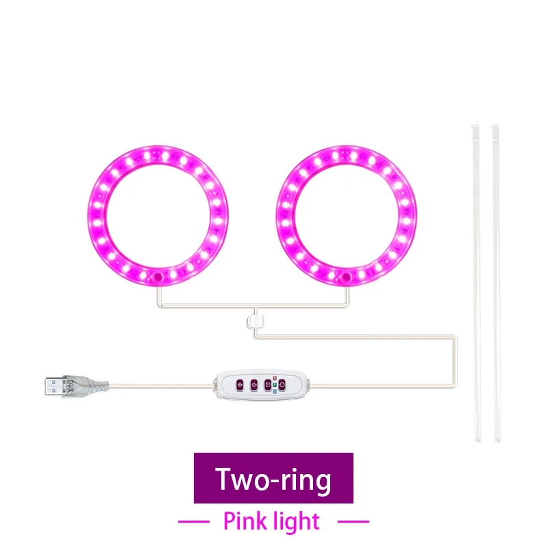 Led Angel Ring Grow Plant Light DC 5V USB Plug Phytolamp for Plants Full Spectrum Lamp For Indoor Seedlings Home Flower Succulet - Image 21