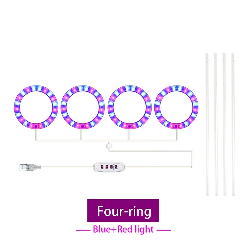 Led Angel Ring Grow Plant Light DC 5V USB Plug Phytolamp for Plants Full Spectrum Lamp For Indoor Seedlings Home Flower Succulet - Image 23