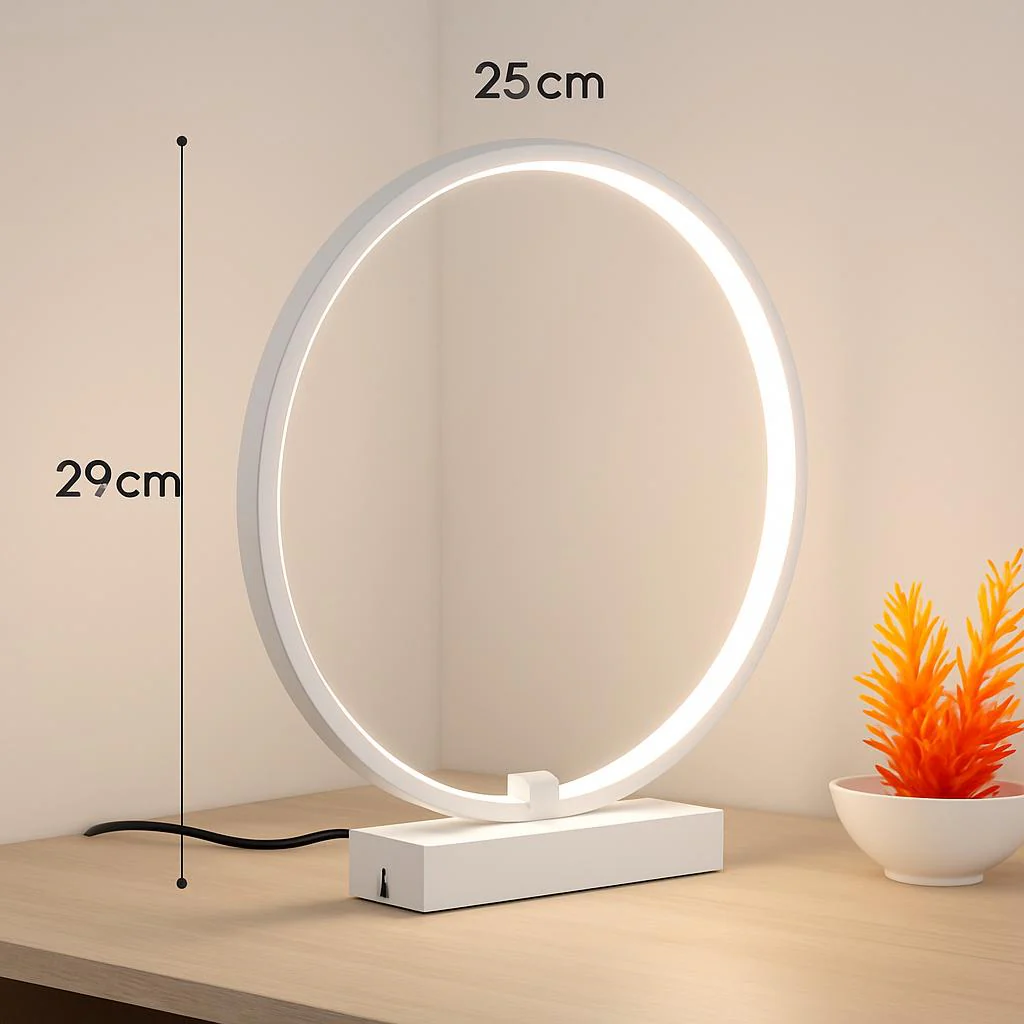 Eco-Friendly Circular LED Bedside Lamp - Image 7