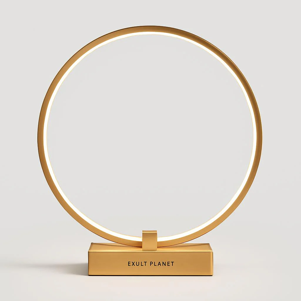 Eco-Friendly Circular LED Bedside Lamp - Image 8