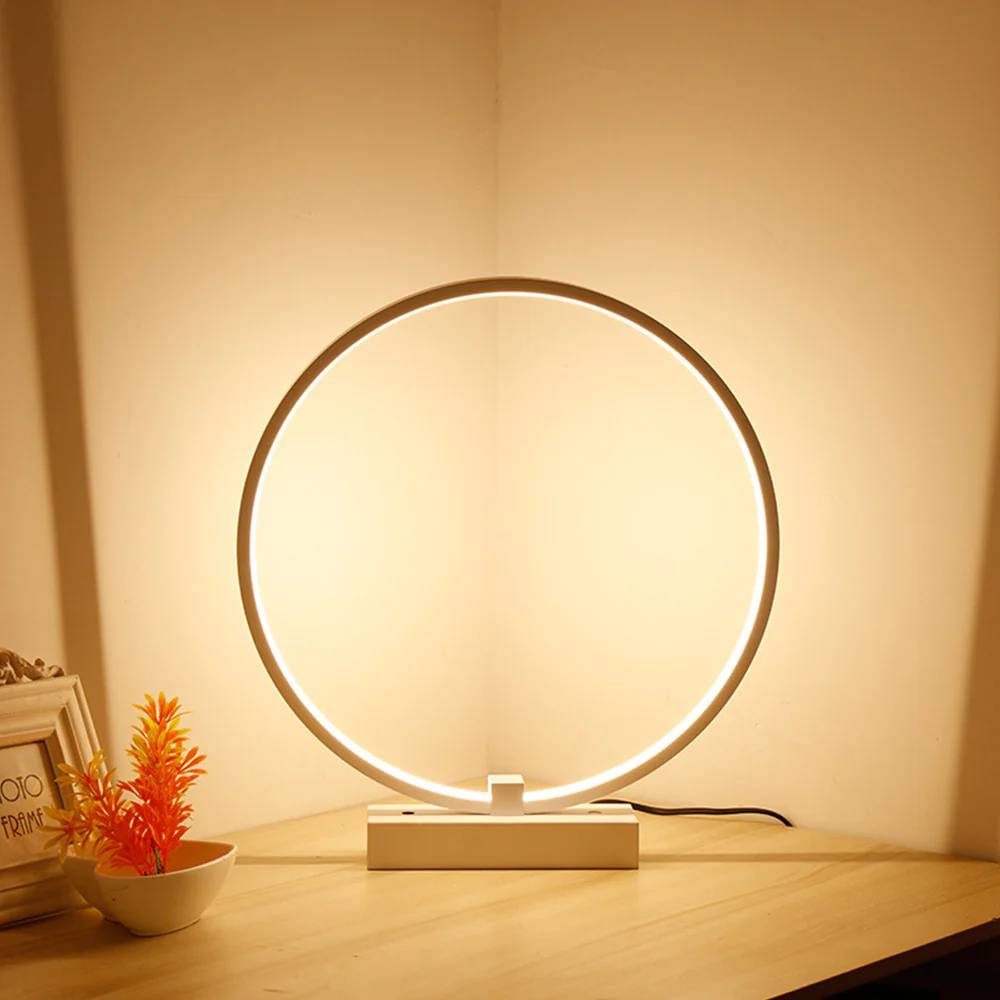 Eco-Friendly Circular LED Bedside Lamp - Image 9