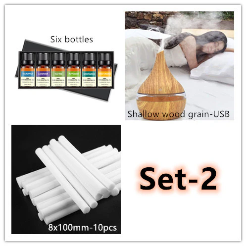 Ultrasonic Teardrop Essential Oil Diffuser with Wood Grain Finish - Image 11