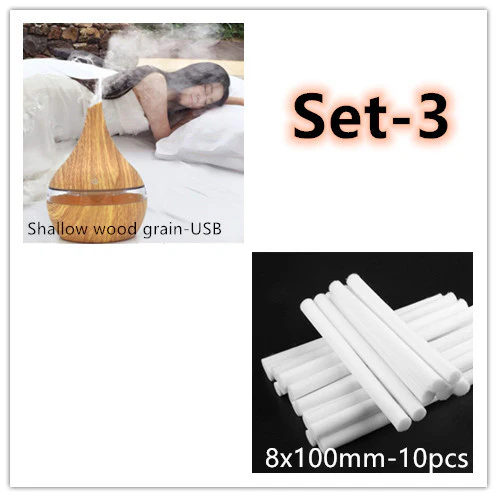 Ultrasonic Teardrop Essential Oil Diffuser with Wood Grain Finish - Image 12