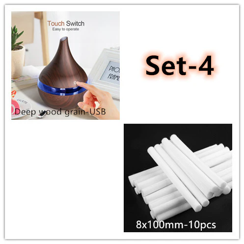 Ultrasonic Teardrop Essential Oil Diffuser with Wood Grain Finish - Image 13