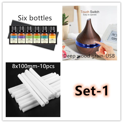 Ultrasonic Teardrop Essential Oil Diffuser with Wood Grain Finish - Image 24