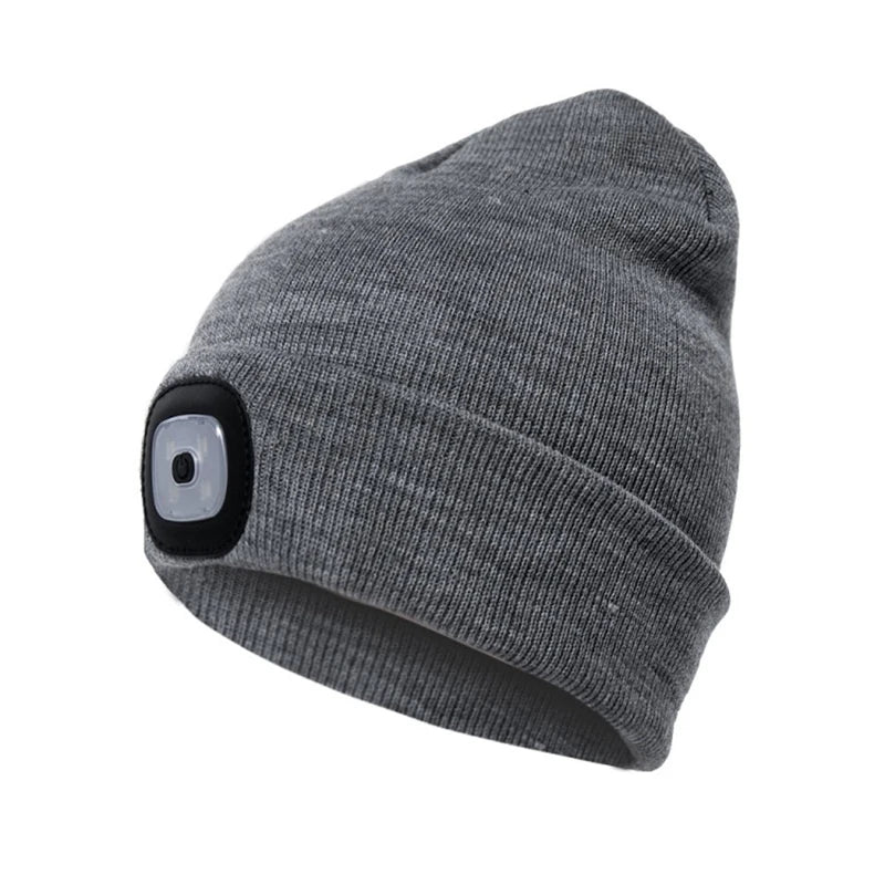 LED Luminous Knit Cap Winter Warm Hunting Camping Running Cap Gift Men's Women's Outdoor Fishing Hat - Image 8