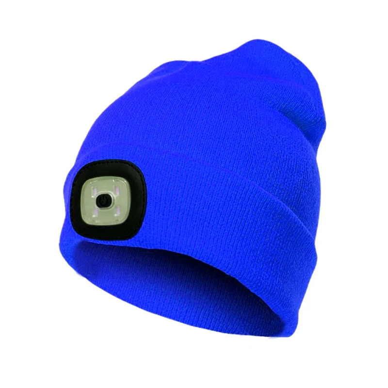 LED Luminous Knit Cap Winter Warm Hunting Camping Running Cap Gift Men's Women's Outdoor Fishing Hat - Image 9