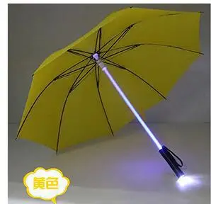 LED stick light luminous umbrella colorful creative lights fiber straight umbrella touch cloth luminous advertising umbrella - Image 15