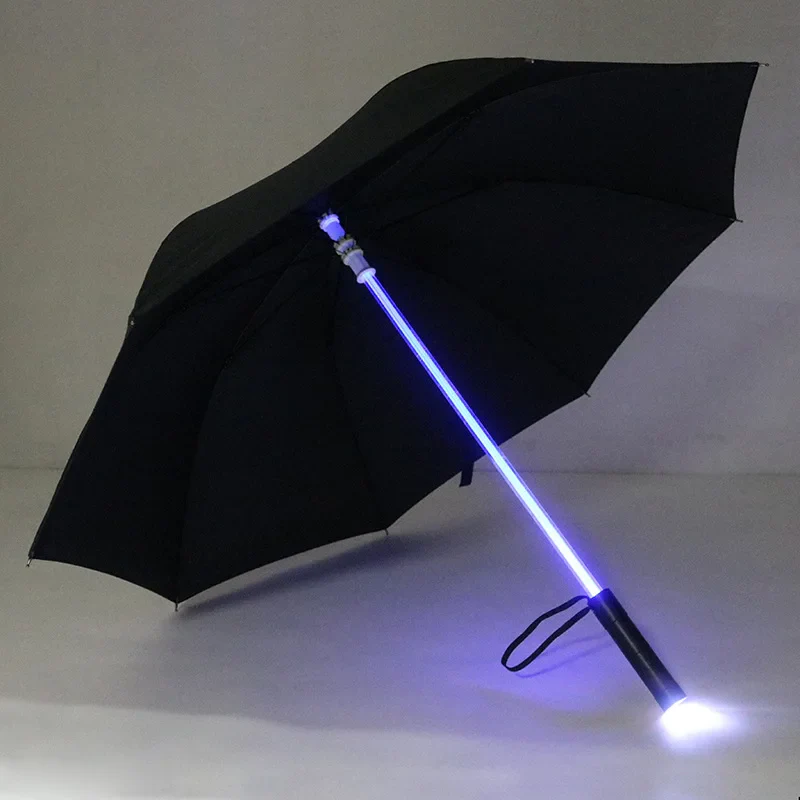 LED stick light luminous umbrella colorful creative lights fiber straight umbrella touch cloth luminous advertising umbrella - Image 17