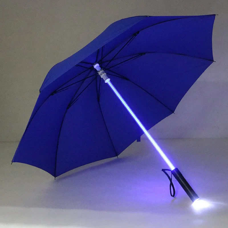 LED stick light luminous umbrella colorful creative lights fiber straight umbrella touch cloth luminous advertising umbrella - Image 19