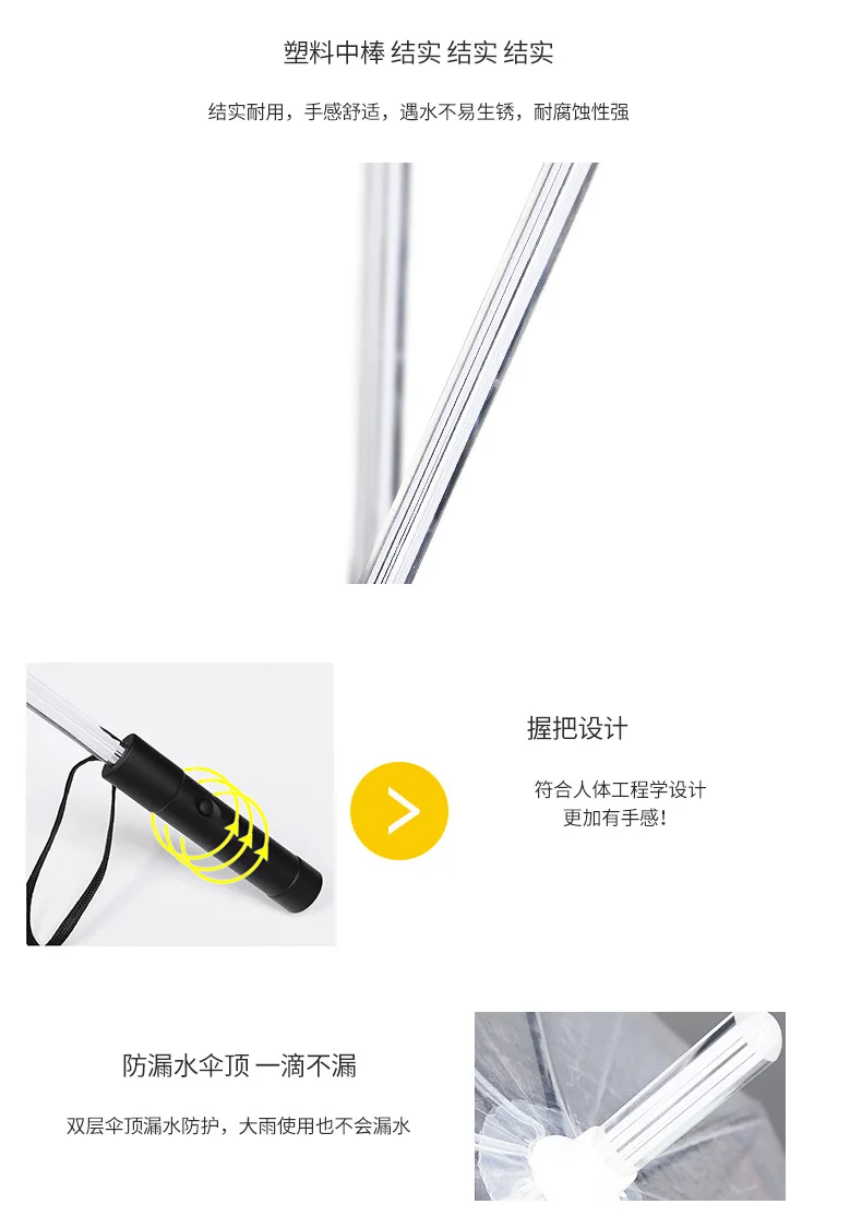 LED stick light luminous umbrella colorful creative lights fiber straight umbrella touch cloth luminous advertising umbrella - Image 8