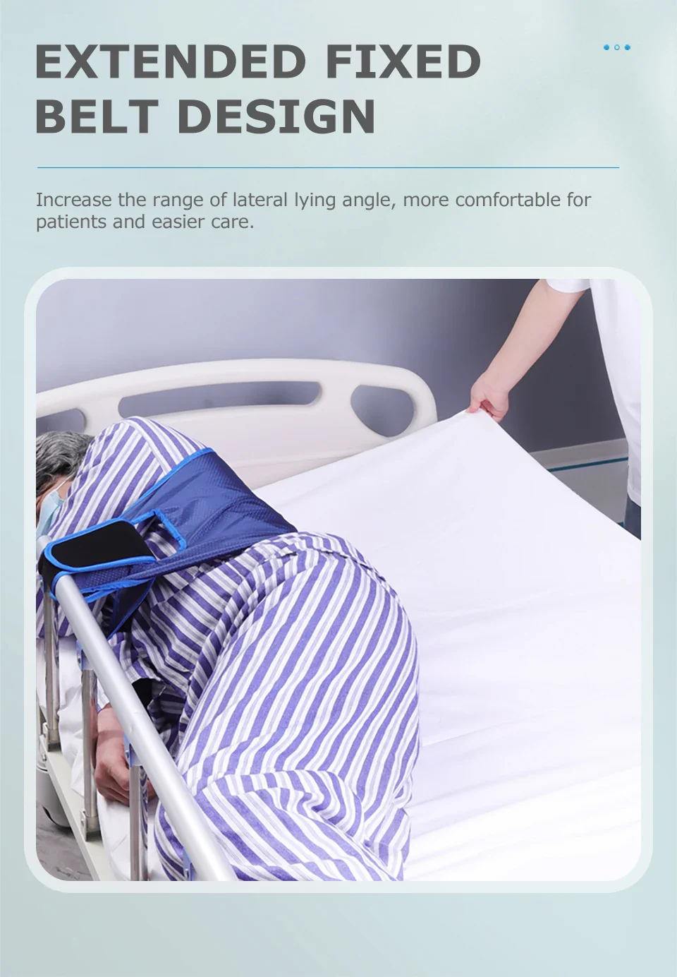 Lefeke Patient Turning Device Belt Elderly Bed Transfer Sling Transfer Nursing Sling Turn Over Aids Breathable Fixed Strap - Image 13