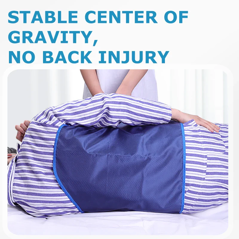 Lefeke Patient Turning Device Belt Elderly Bed Transfer Sling Transfer Nursing Sling Turn Over Aids Breathable Fixed Strap - Image 4