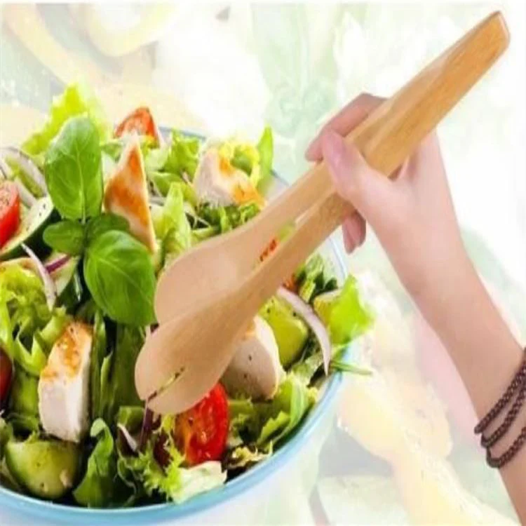 Eco-Friendly Bamboo Salad Tongs - Sustainable Kitchen Utensil - Image 6