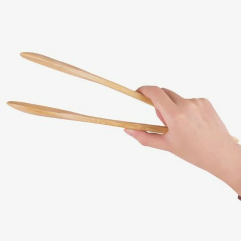 Eco-Friendly Bamboo Salad Tongs - Sustainable Kitchen Utensil - Image 8