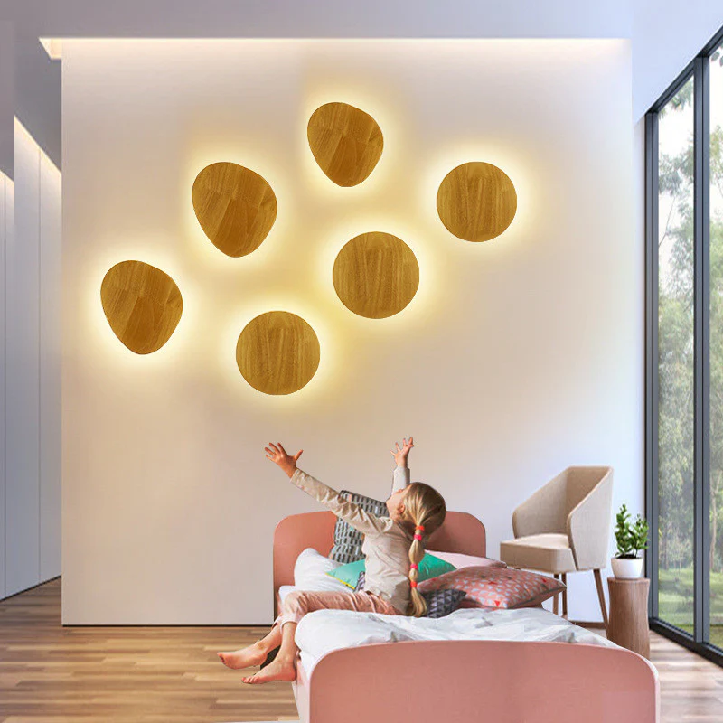 Eco-Friendly Wall-Mounted LED Log Art Lamp - Image 12