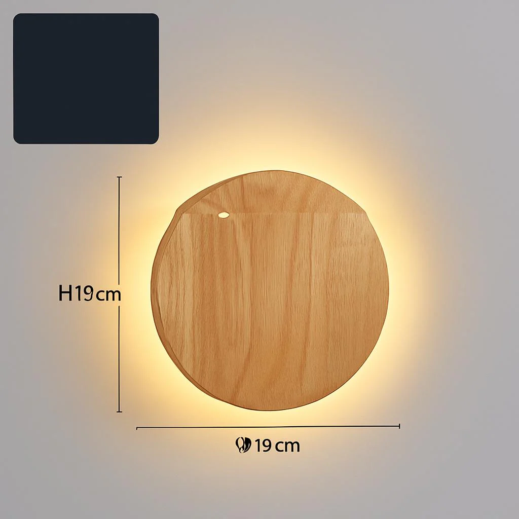 Eco-Friendly Wall-Mounted LED Log Art Lamp - Image 6