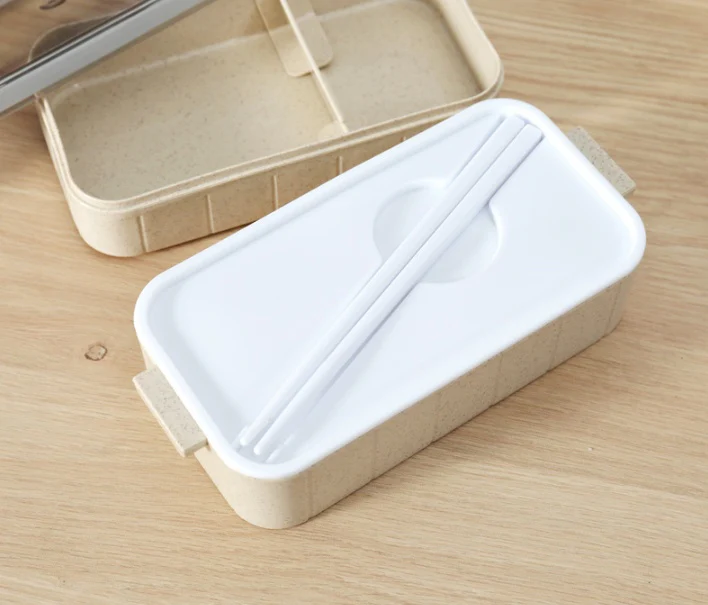 Eco-Friendly Bento Lunch Box Set - Light Blue, Stackable & Reusable - Image 17