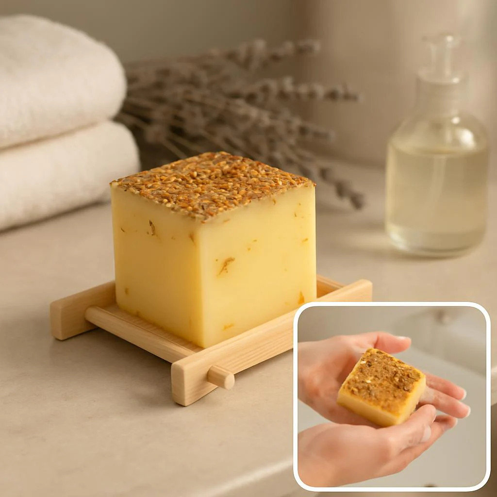 Handcut Luxury Plant-Based Soap Bar – 3.88 oz / 110 g, Long-Lasting & Natural - Image 6