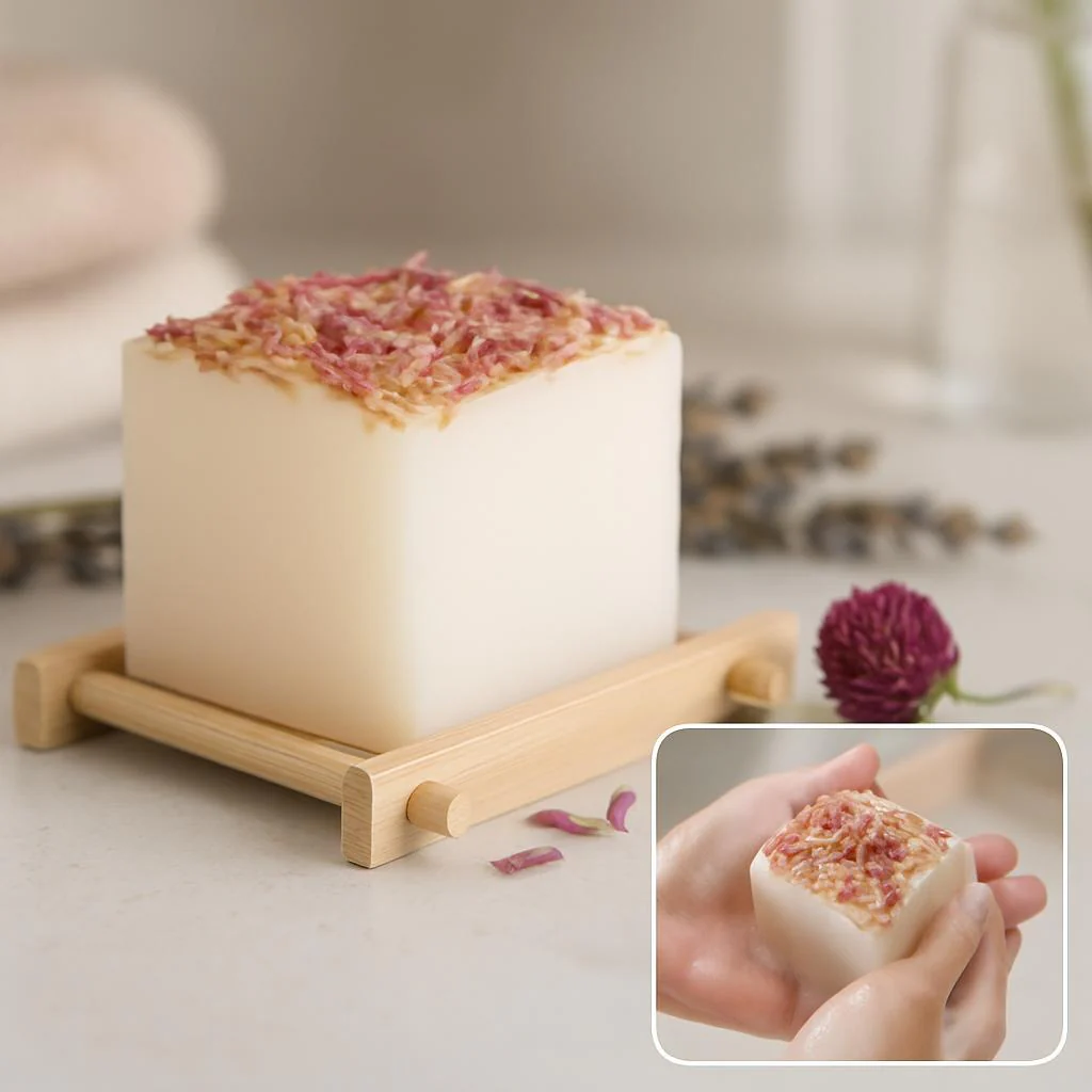 Handcut Luxury Plant-Based Soap Bar – 3.88 oz / 110 g, Long-Lasting & Natural - Image 7