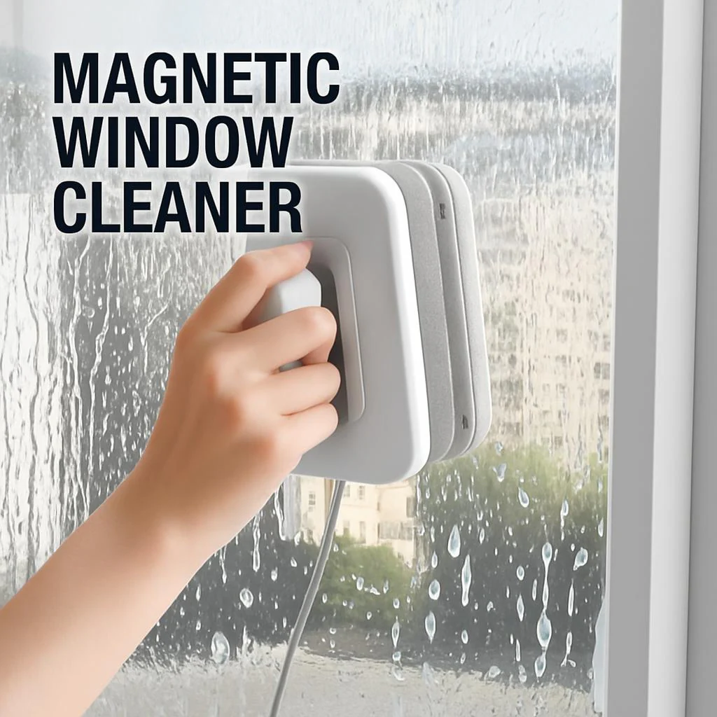 Magnetic Window Cleaner - Eco-Friendly, Reusable, Energy-Free Cleaning Tool - Image 2