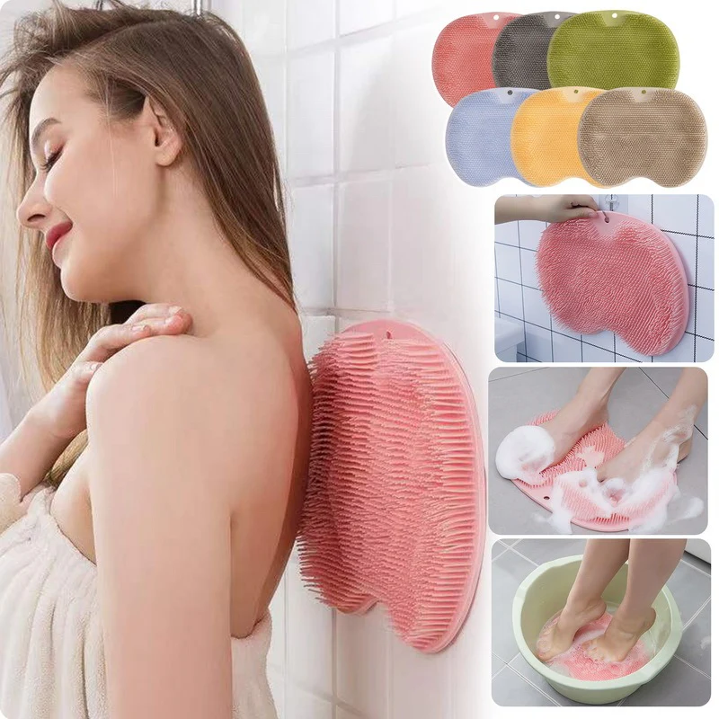 Eco-Friendly Silicone Bath Massage Brush & Foot Scrub Mat - Image 16