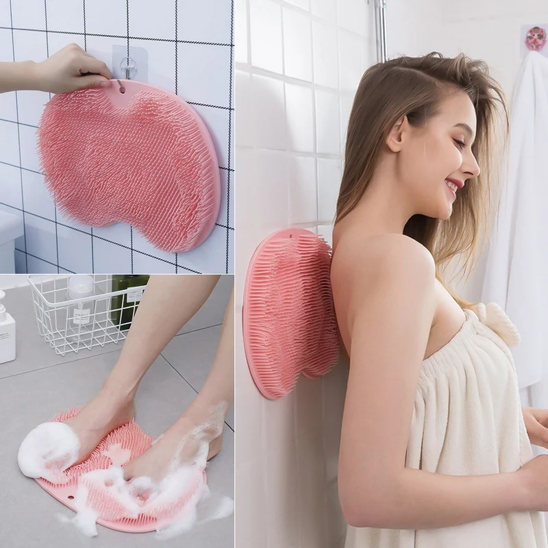 Eco-Friendly Silicone Bath Massage Brush & Foot Scrub Mat - Image 17