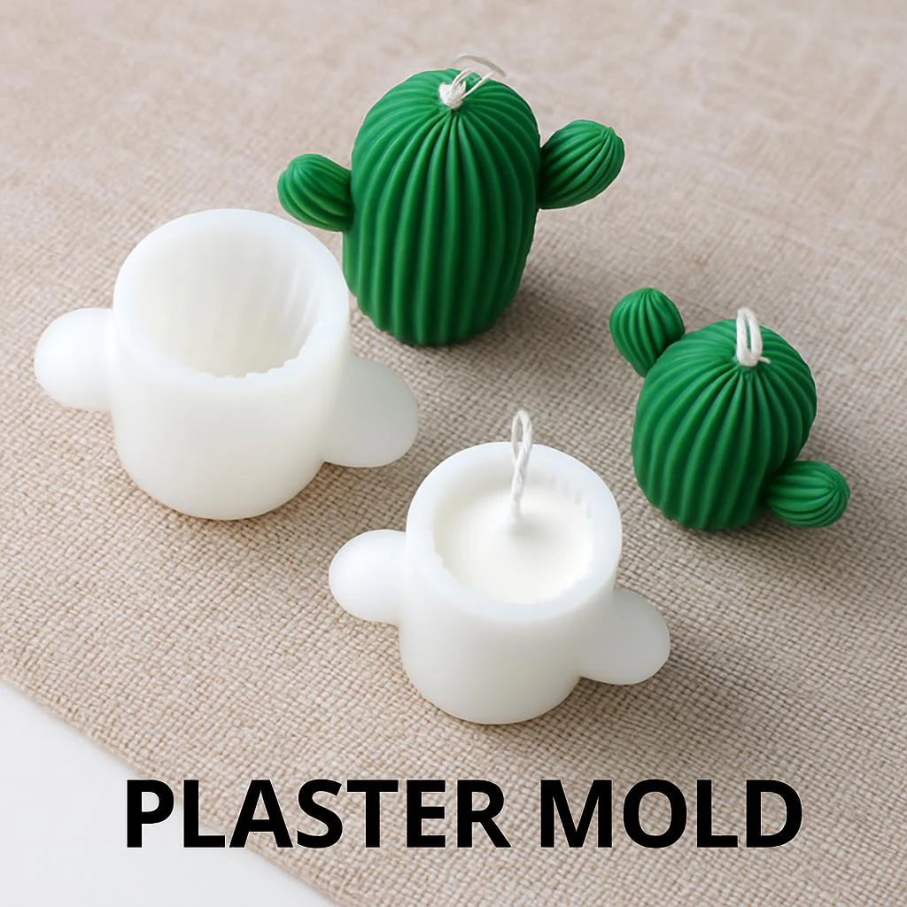 Eco-Friendly Handmade Candle DIY Kit with Plaster Mold - Image 4