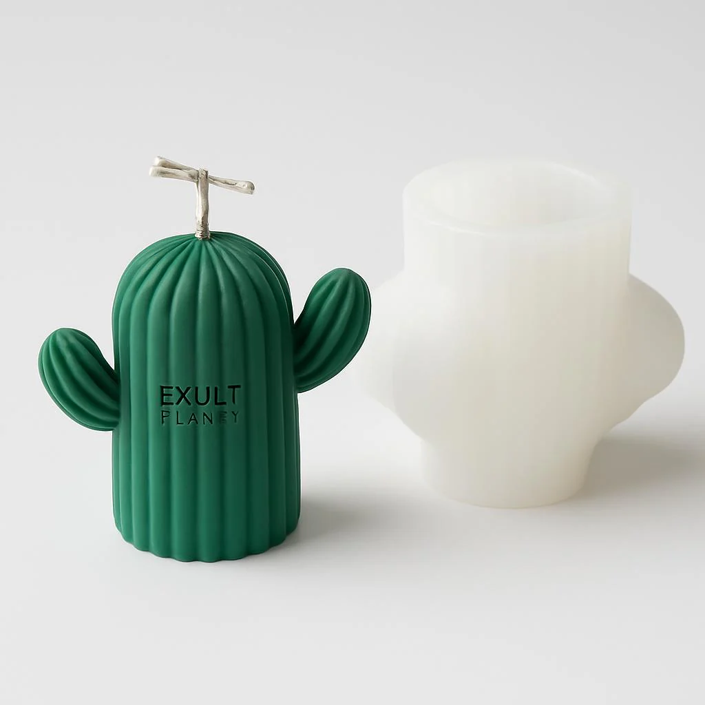Eco-Friendly Handmade Candle DIY Kit with Plaster Mold - Image 5
