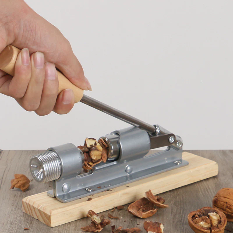 Eco-Friendly Manual Nutcracker - Sustainable Metal & Wood Design - Image 9