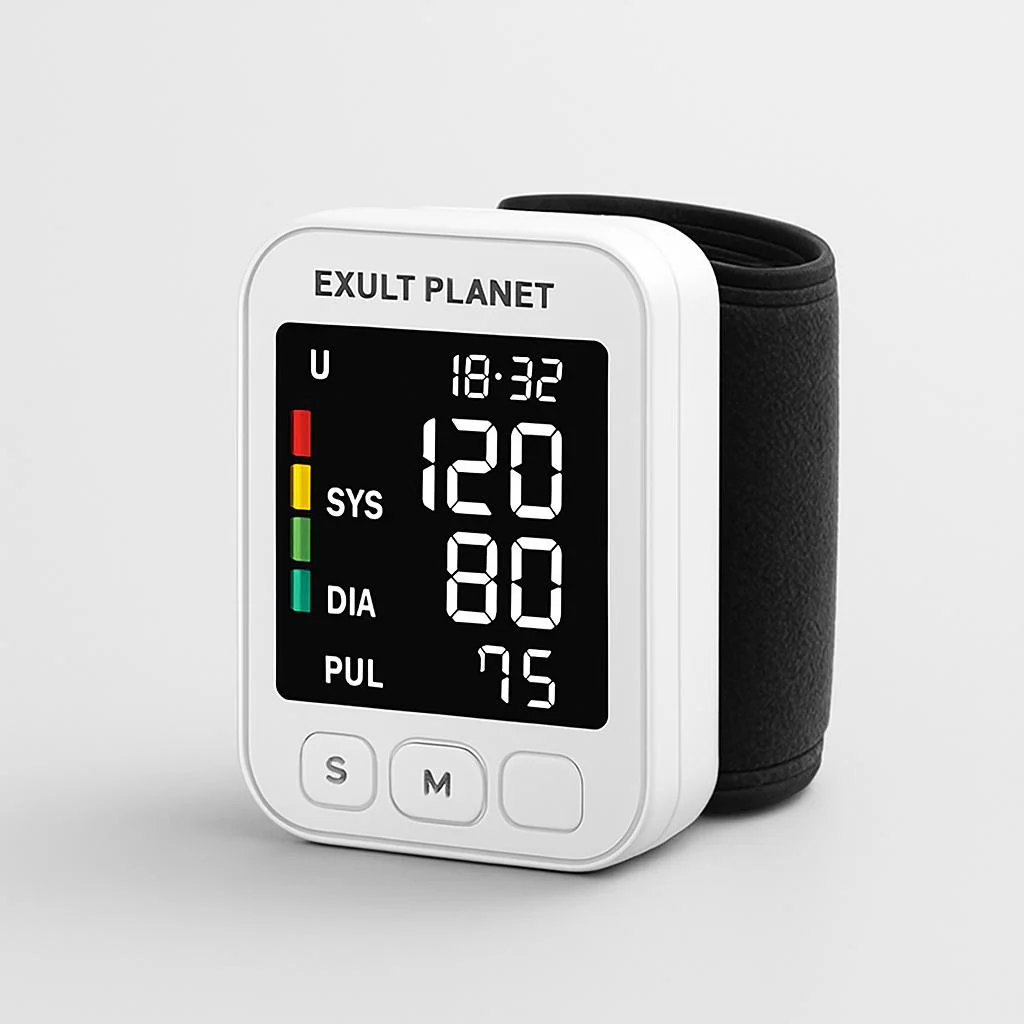 Compact Digital Wrist Blood Pressure Monitor - Eco-Friendly Health Tracker - Image 12