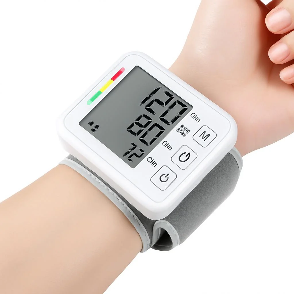 Compact Digital Wrist Blood Pressure Monitor - Eco-Friendly Health Tracker - Image 2