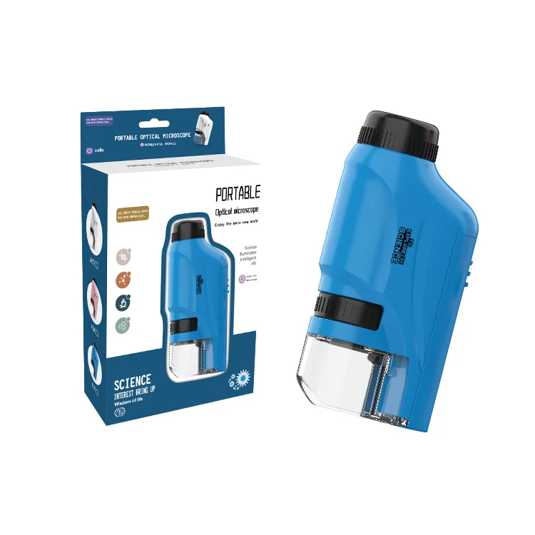 Microscope 60-120x Lab Handheld Microscope Battery Powered Microscope With LED Light Kids Science Microscope - Image 18