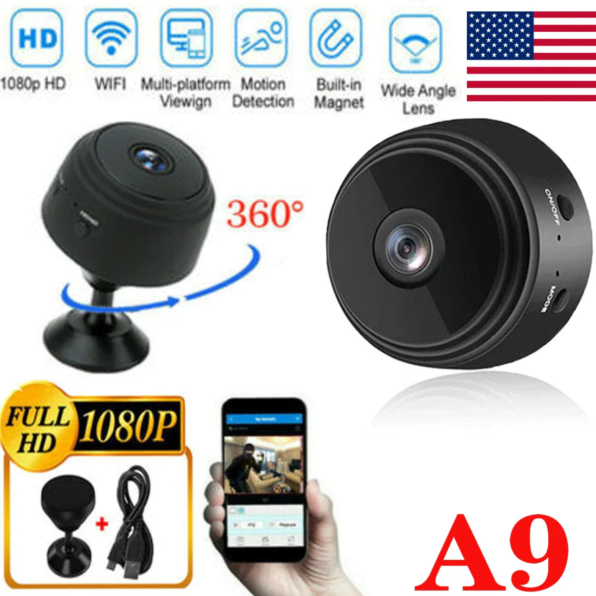 EcoSmart 1080P HD Night Vision Spy Camera