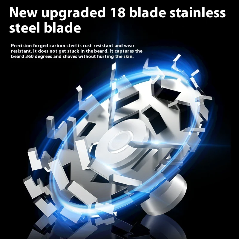 Waterproof Rechargeable Electric Shaver for Wet and Dry Use - Image 9
