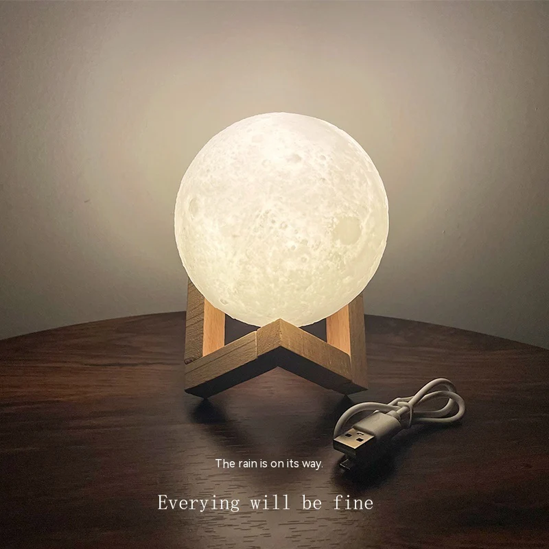 Moon Lamp - Eco-Friendly LED Decorative Lighting for Calming Ambiance - Image 10