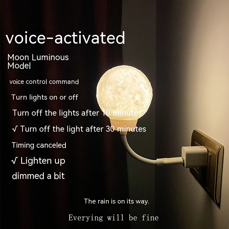 Moon Lamp - Eco-Friendly LED Decorative Lighting for Calming Ambiance - Image 11