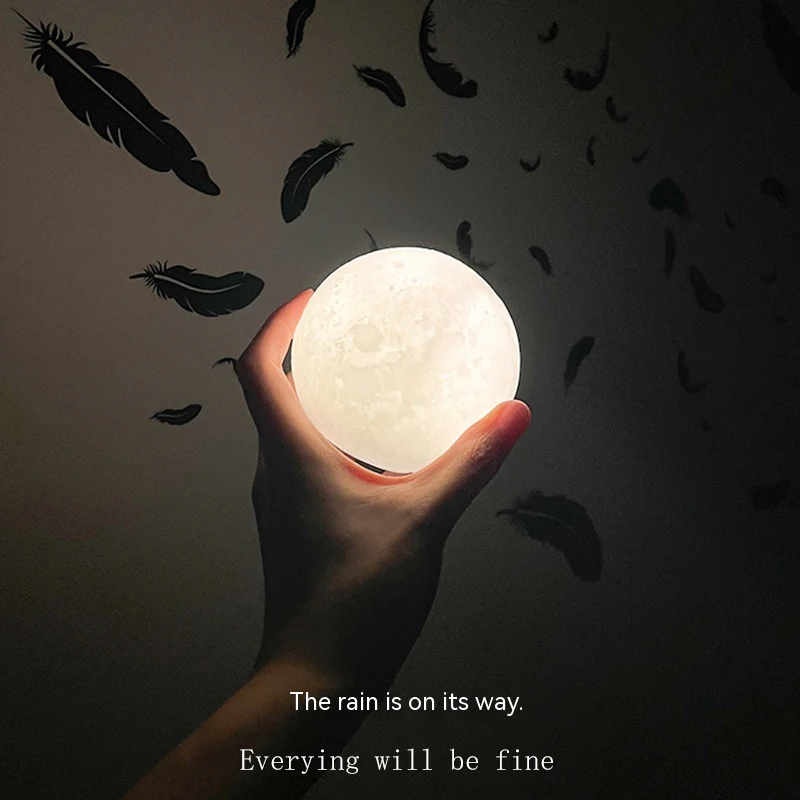 Moon Lamp - Eco-Friendly LED Decorative Lighting for Calming Ambiance - Image 12