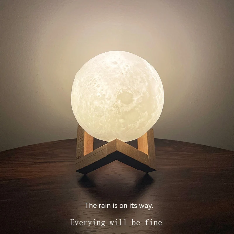 Moon Lamp - Eco-Friendly LED Decorative Lighting for Calming Ambiance - Image 8