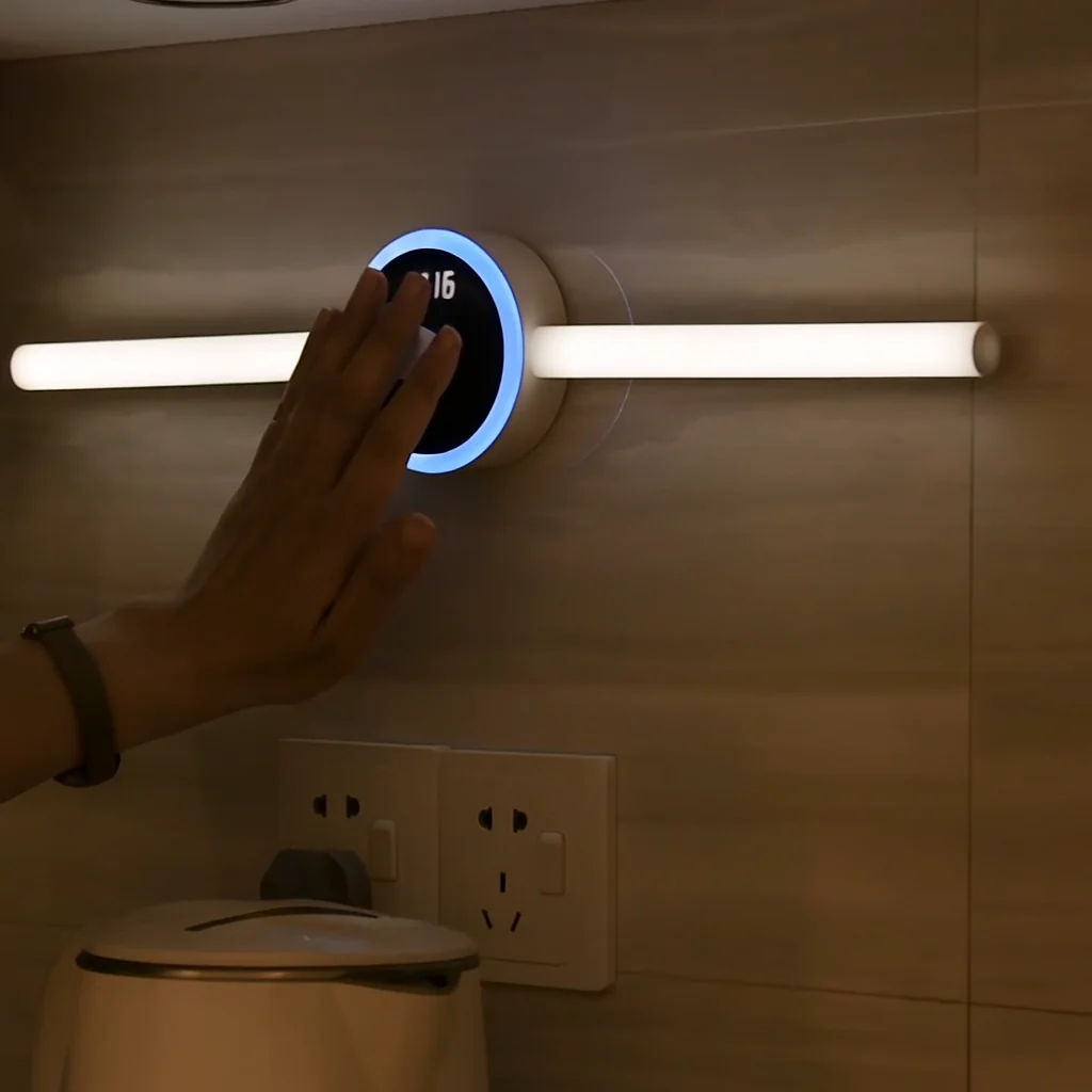 Motion Sensor Smart Cabinet Light with Clock – Removable LED Wardrobe Lamp