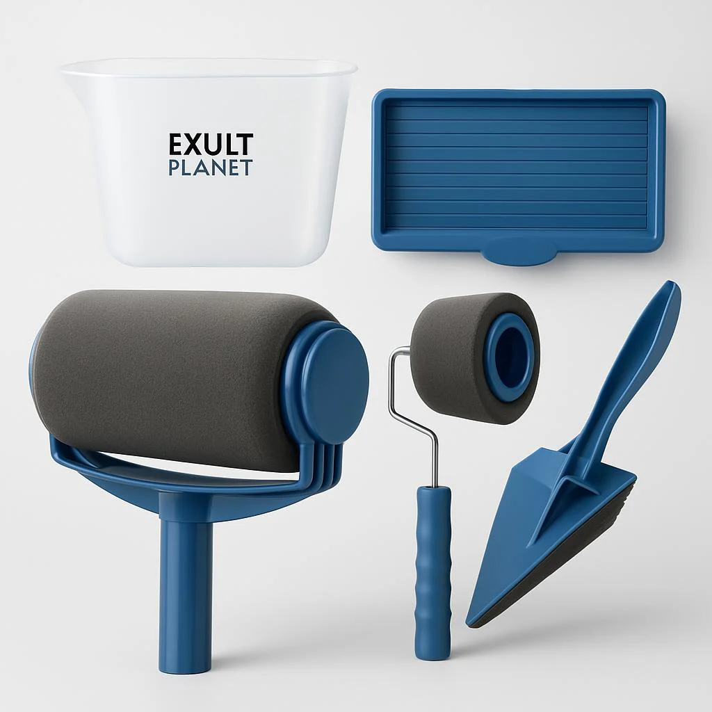 Eco-Friendly Paint Roller Set with Reusable Foam Rollers - Image 12