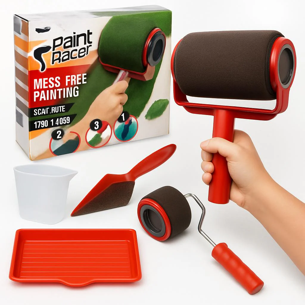 Eco-Friendly Paint Roller Set with Reusable Foam Rollers - Image 13
