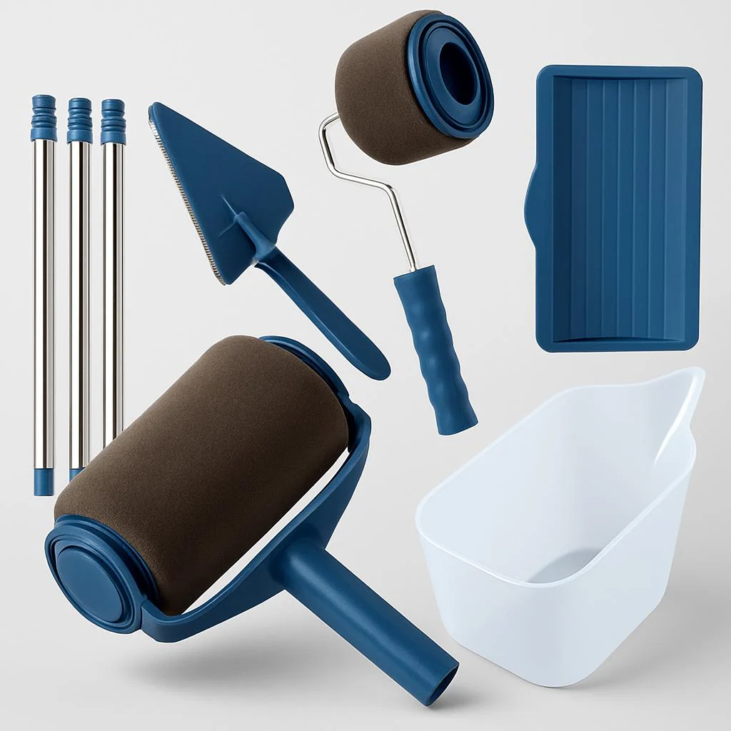 Eco-Friendly Paint Roller Set with Reusable Foam Rollers - Image 8