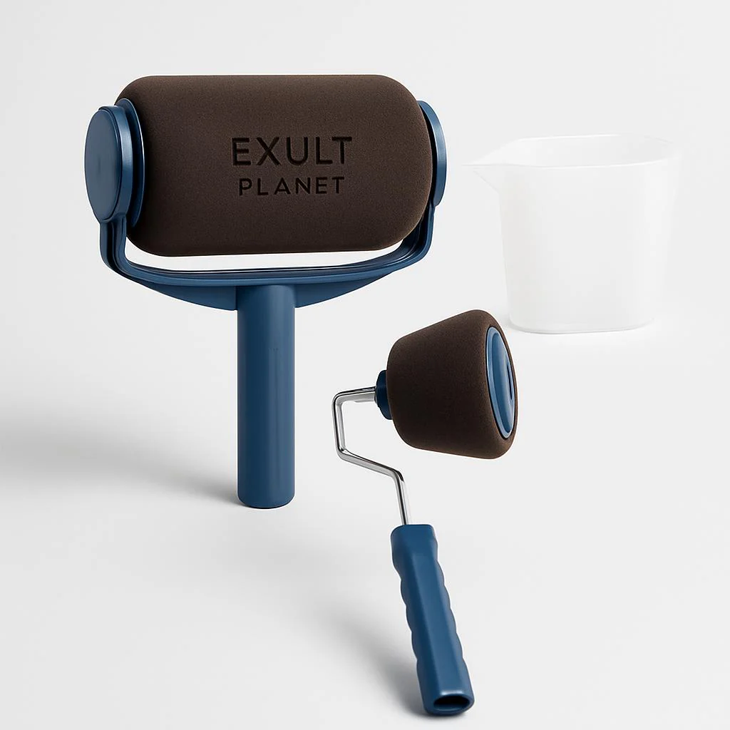 Eco-Friendly Paint Roller Set with Reusable Foam Rollers - Image 9