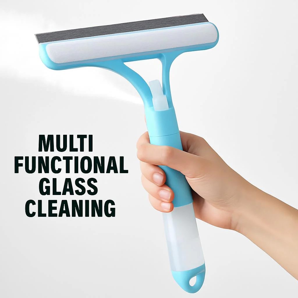 Eco-Friendly Window Cleaner Spray with Squeegee - Image 3